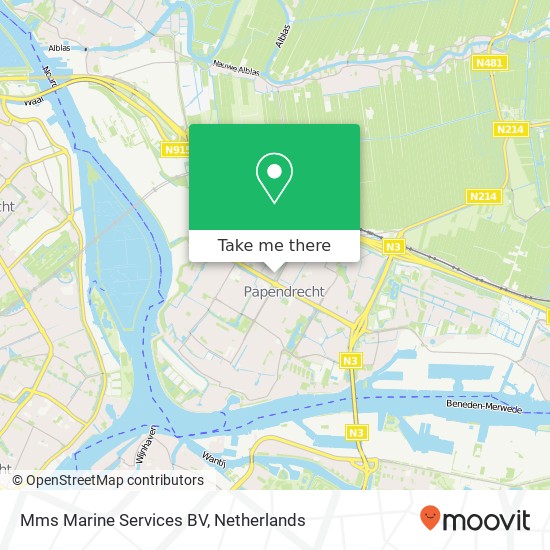 Mms Marine Services BV, Poldermolen 10 kaart