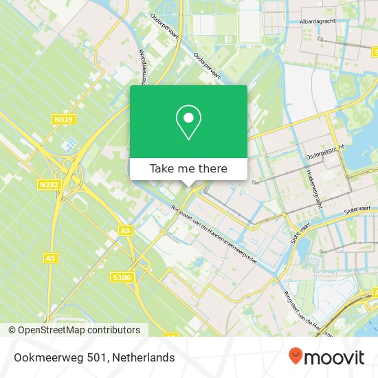 Ookmeerweg 501, Ookmeerweg 501, 1067 MP Amsterdam, Nederland kaart