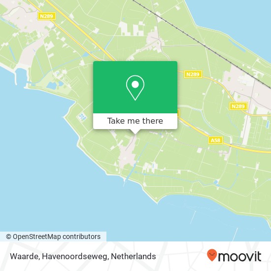 Waarde, Havenoordseweg kaart