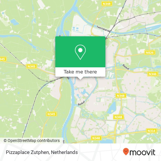 Pizzaplace Zutphen, Houtmarkt 53 kaart