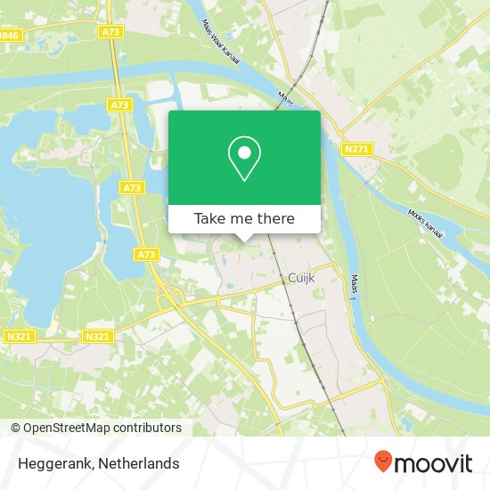 Heggerank, Heggerank, 5432 Cuijk, Nederland kaart