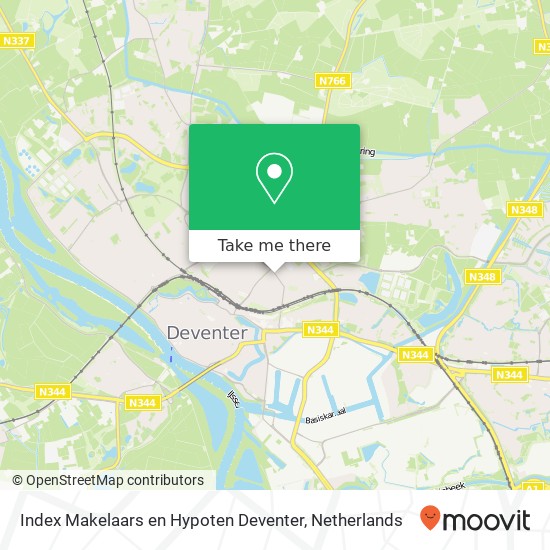Index Makelaars en Hypoten Deventer, Veenweg 22 kaart