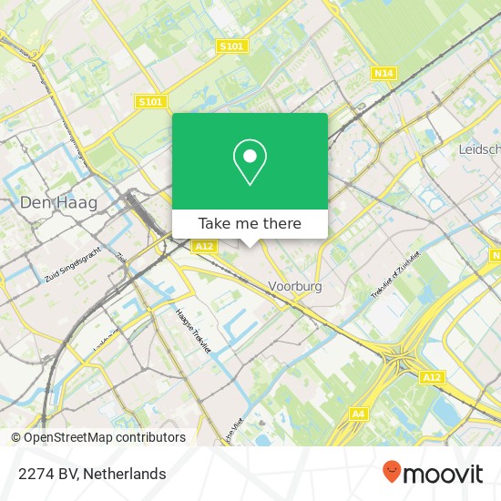 2274 BV, 2274 BV Voorburg, Nederland kaart