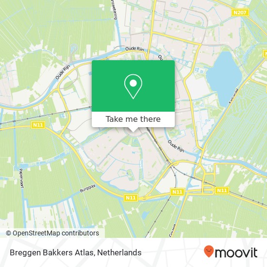 Breggen Bakkers Atlas, Provinciepassage 41 kaart