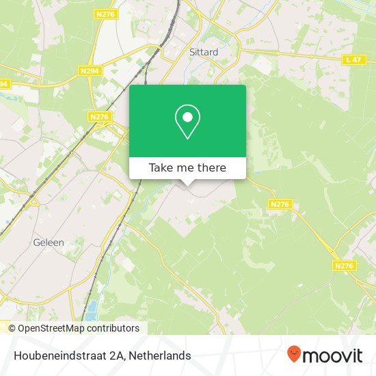 Houbeneindstraat 2A, Houbeneindstraat 2A, 6151 CR Munstergeleen, Nederland kaart