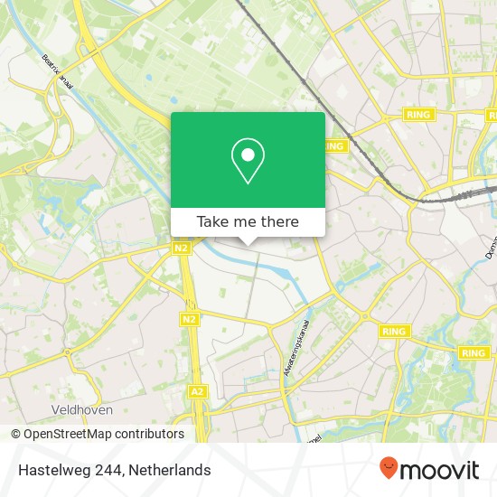 Hastelweg 244, Hastelweg 244, 5652 CM Eindhoven, Nederland kaart