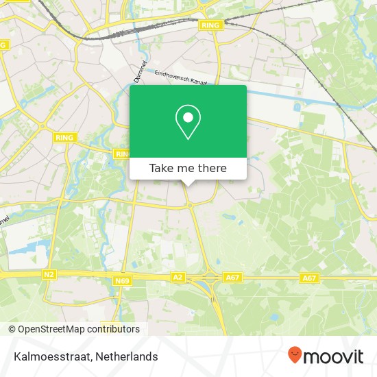 Kalmoesstraat, Kalmoesstraat, 5643 Eindhoven, Nederland kaart