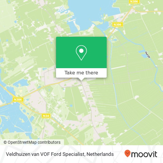 Veldhuizen van VOF Ford Specialist, Annerweg 2 kaart