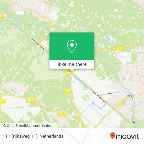 11 (rijksweg 11), 5466 Veghel kaart