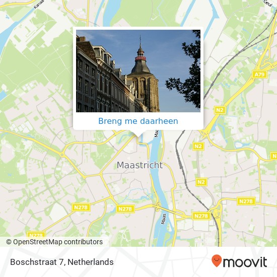 Boschstraat 7, Boschstraat 7, 6211 AS Maastricht, Nederland kaart