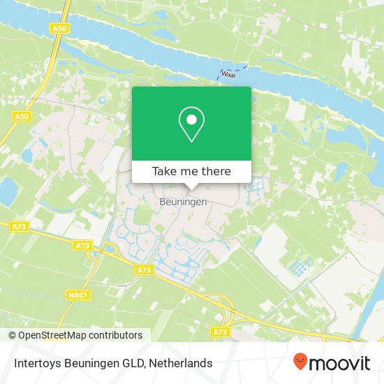 Intertoys Beuningen GLD, Thorbeckeplein 3 kaart