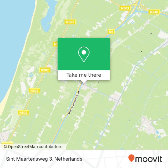 Sint Maartensweg 3, 1753 BJ Sint Maartensvlotbrug kaart