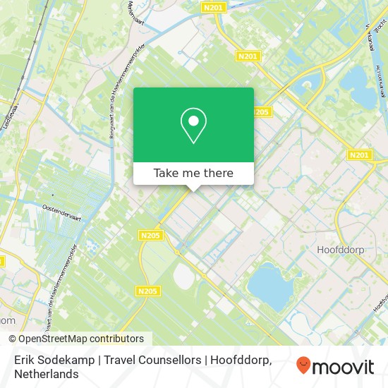 Erik Sodekamp | Travel Counsellors | Hoofddorp kaart