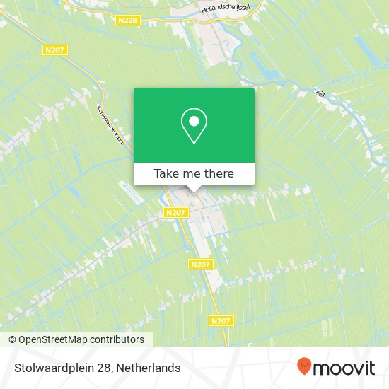 Stolwaardplein 28, 2821 WD Stolwijk kaart