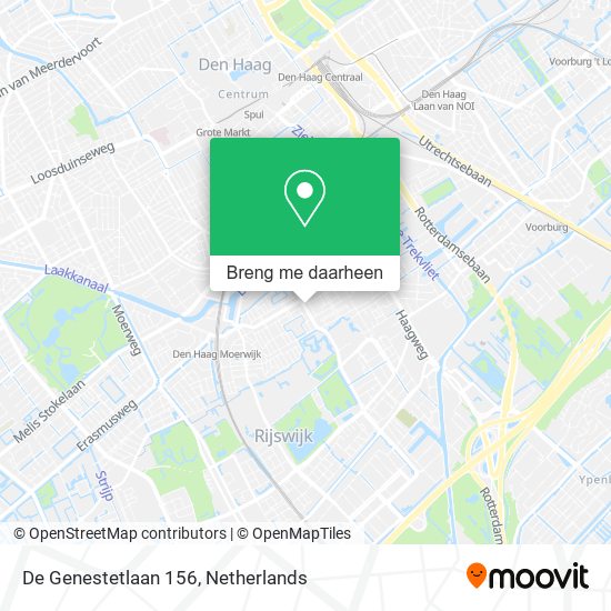 De Genestetlaan 156 kaart