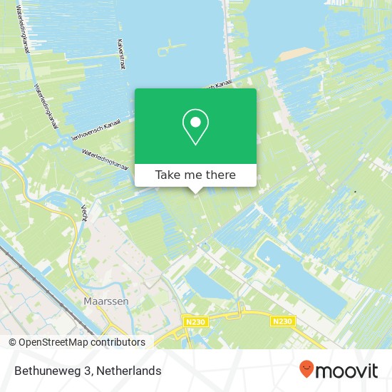 Bethuneweg 3, Bethuneweg 3, 3612 AX Tienhoven, Nederland kaart