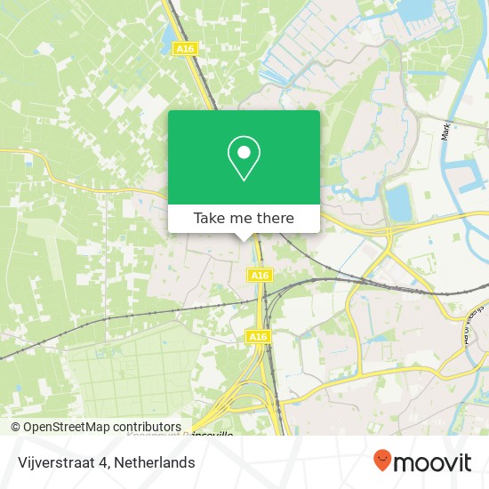 Vijverstraat 4, 4841 AT Prinsenbeek kaart