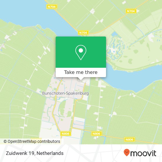 Zuidwenk 19, Zuidwenk 19, 3751 CA Bunschoten-Spakenburg, Nederland kaart