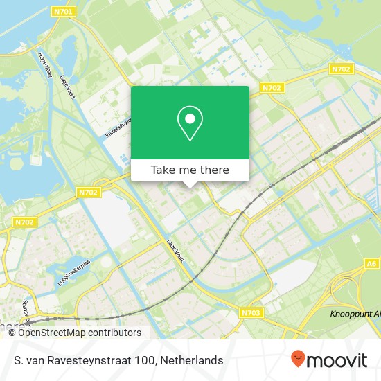 S. van Ravesteynstraat 100, 1333 HS Almere-Buiten kaart