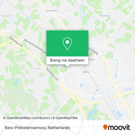 Bzsv Pinkstertoernooi kaart