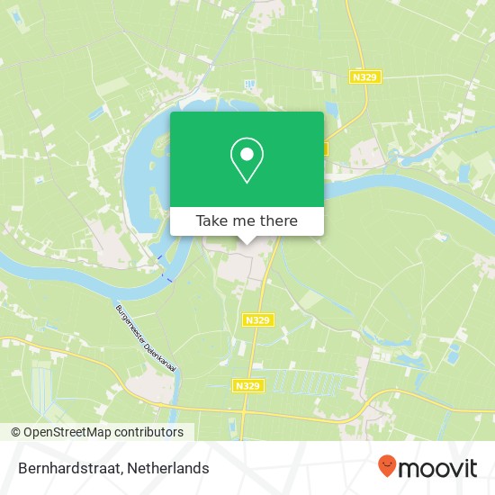 Bernhardstraat, 5366 Megen kaart