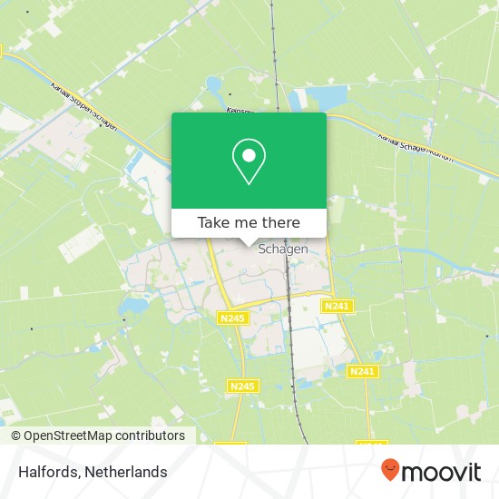 Halfords, Makado Centrum kaart