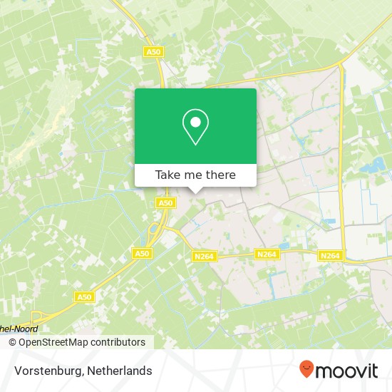 Vorstenburg, Vorstenburg, 5401 Uden, Nederland kaart