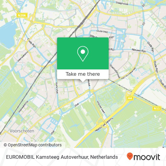 EUROMOBIL Kamsteeg Autoverhuur, Rooseveltstraat 49 kaart