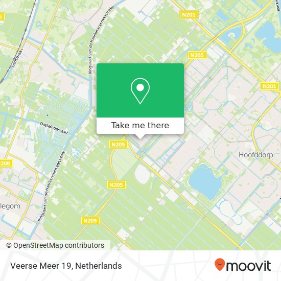 Veerse Meer 19, 2134 VR Hoofddorp kaart