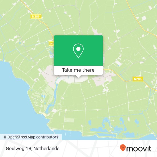 Geulweg 18, 4695 RE Sint Maartensdijk kaart