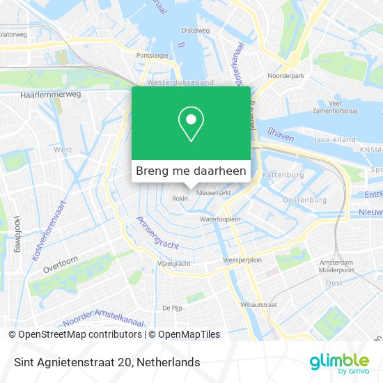 Sint Agnietenstraat 20 kaart