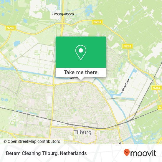 Betam Cleaning Tilburg, Rijnstraat 12 kaart