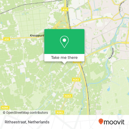 Rithsestraat, Rithsestraat, Breda, Nederland kaart