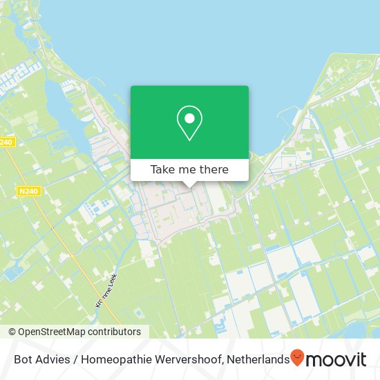 Bot Advies / Homeopathie Wervershoof, Europasingel 81 kaart