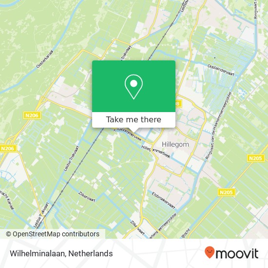 Wilhelminalaan, Wilhelminalaan, 2182 Hillegom, Nederland kaart