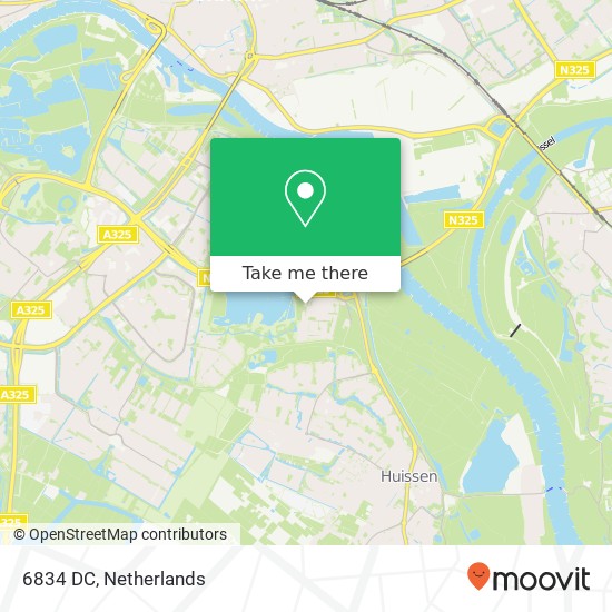 6834 DC, 6834 DC Arnhem, Nederland kaart