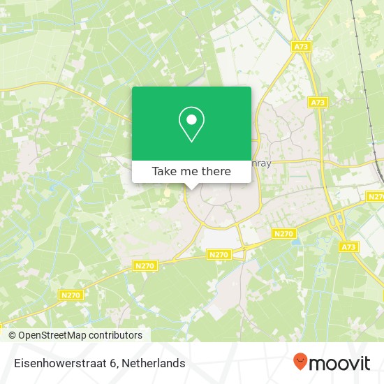 Eisenhowerstraat 6, Eisenhowerstraat 6, 5801 XD Venray, Nederland kaart