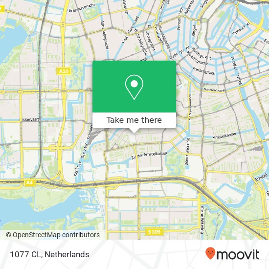1077 CL, 1077 CL Amsterdam, Nederland kaart