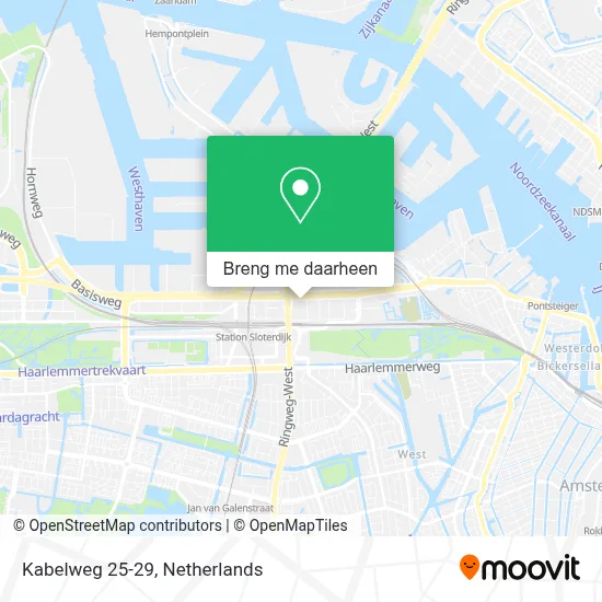 Kabelweg 25-29 kaart