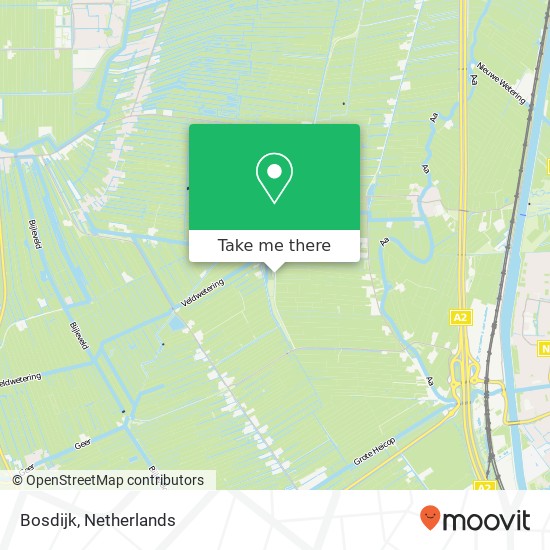 Bosdijk, Bosdijk, Nederland kaart