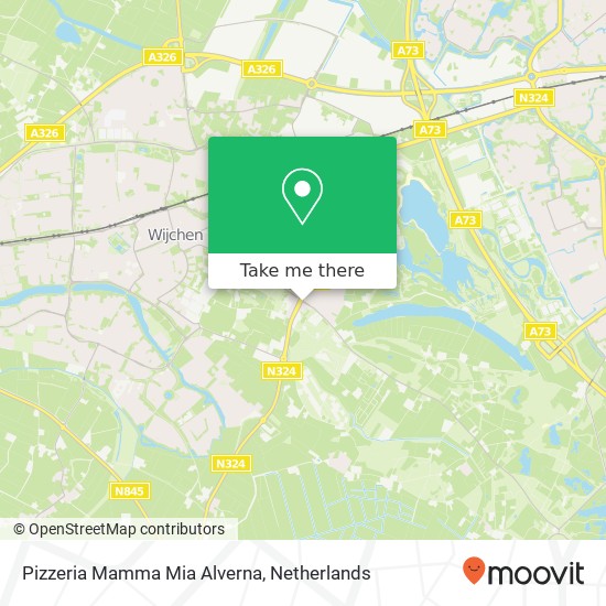 Pizzeria Mamma Mia Alverna, Heumenseweg 2B kaart