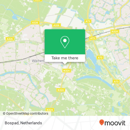 Bospad, Bospad, 6603 Wijchen, Nederland kaart