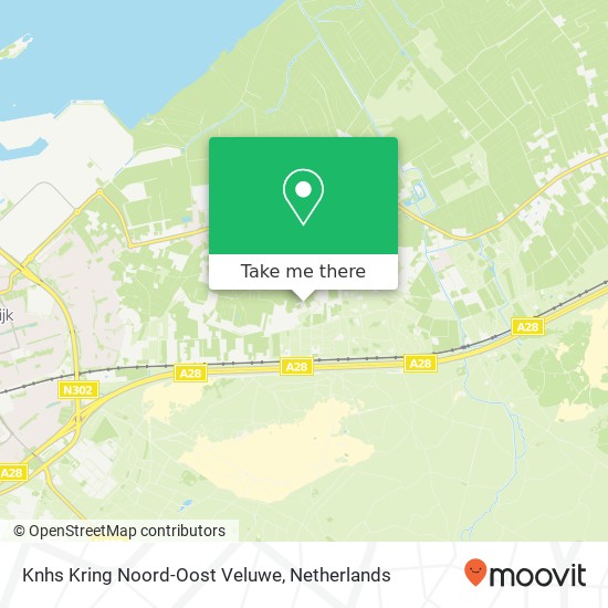 Knhs Kring Noord-Oost Veluwe, Beekhuizerweg 11 kaart