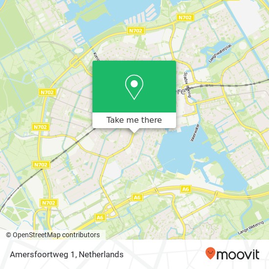 Amersfoortweg 1, 1324 PE Almere-Stad kaart
