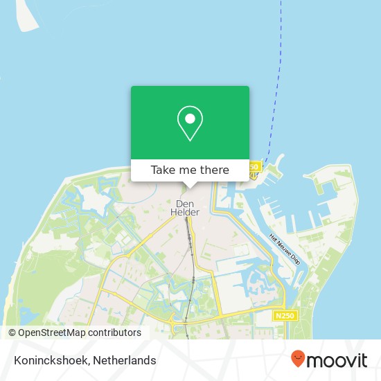 Koninckshoek, Koningdwarsstraat kaart