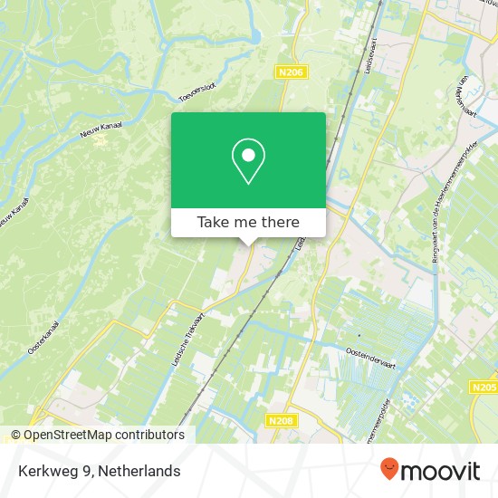 Kerkweg 9, 2114 CM Vogelenzang kaart