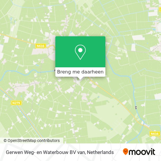 Gerwen Weg- en Waterbouw BV van kaart