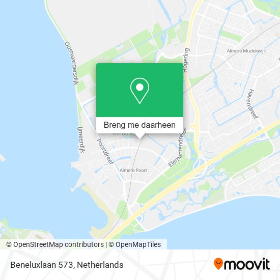 Beneluxlaan 573 kaart