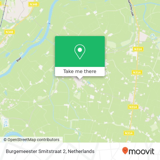 Burgemeester Smitstraat 2, Burgemeester Smitstraat 2, 7221 BJ Steenderen, Nederland kaart
