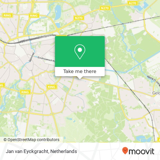 Jan van Eyckgracht, 5645 Eindhoven kaart